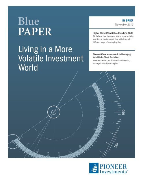 Living in a More Volatile Investment World - Pioneer Investments