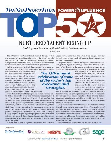 The 2012 NPT Power & Influence Top 50 - Commonfund