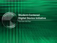 Student-Centered Digital Device Initiative