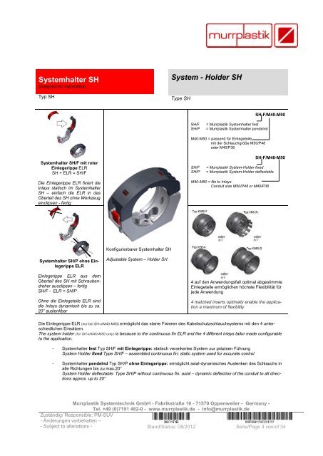 RHS Robotic Halterungs-Systeme RHS Robotic holding systems ...