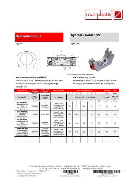 RHS Robotic Halterungs-Systeme RHS Robotic holding systems ...