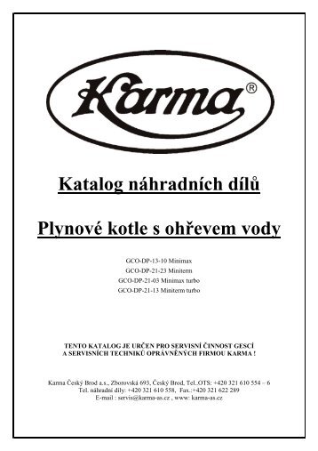 Katalog ND Kotle KARMA