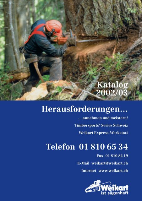 Katalog 2002/03 Herausforderungenâ€¦ Telefon ... - Hch. Weikart AG