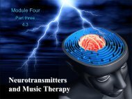 Neurotransmitters and Music Therapy - Music for Health Services