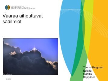 SeppÃ¤nen, Vahinkoja aiheuttavat sÃ¤Ã¤tilanteet Suomessa (pdf)