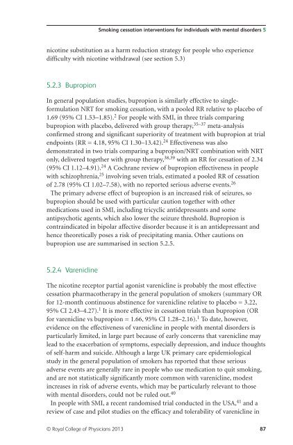 Smoking and mental health - NCSCT