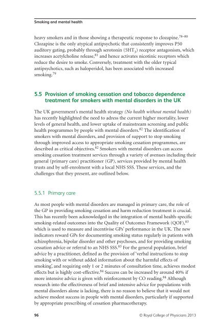 Smoking and mental health - NCSCT