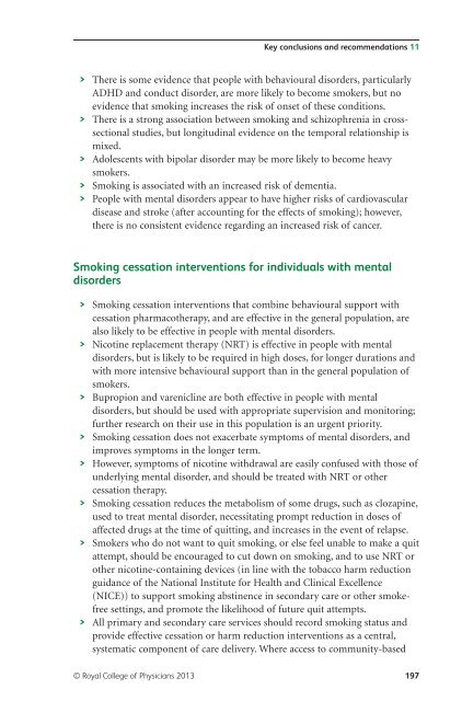 Smoking and mental health - NCSCT