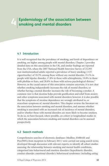 Smoking and mental health - NCSCT