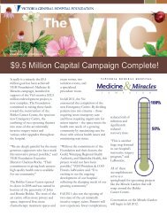 9.5 Million Capital Campaign Complete! - Victoria General Hospital
