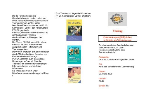 Vortrag - Lammerberg-Realschule Tailfingen