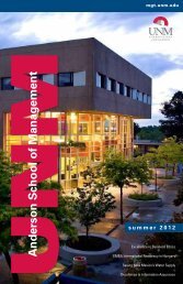 Summer 2012 - University of New Mexico, Anderson School of ...