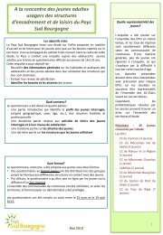 livret de restitution des questionnaires 16-25 ans - Pays Sud ...