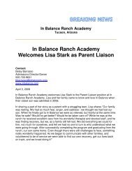 In Balance Ranch Academy Welcomes Lisa Stark as Parent Liaison