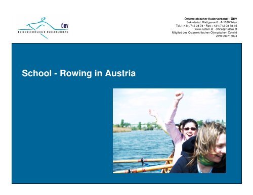 School - Rowing in Austria - canottaggio-fvg