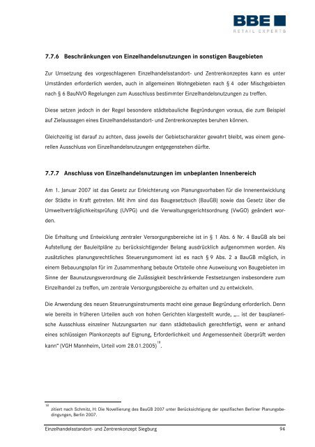 Einzelhandels- und Zentrenkonzept der Kreisstadt Siegburg (pdf)