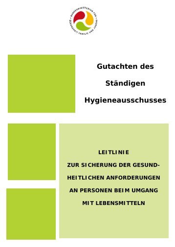 Leitlinie zur Sicherung der gesundheitlichen Anforderungen an ...