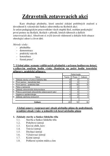 zdravotník ZZA - Střední Zdravotnická Škola Ruská