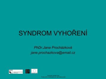 SYNDROM VYHOŘENÍ - úvod
