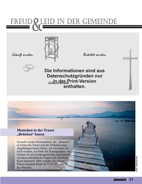 Evang. Kirchengemeinde Roth - Gemeindebrief März 2015 bis Mai 2015