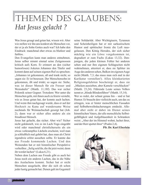 Evang. Kirchengemeinde Roth - Gemeindebrief März 2015 bis Mai 2015