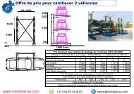 cantilever voitures casse auto tarif 2011 03