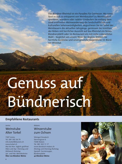 GraubÃ¼nden - Wein FlÃ¤sch