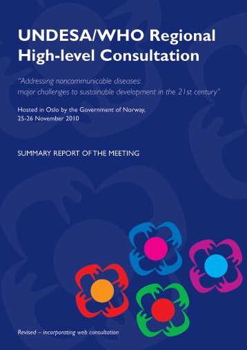 UNDESA/WHO Regional High-level Consultation - World Health ...