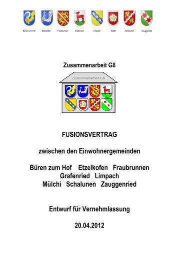 FUSIONSVERTRAG zwischen den Einwohnergemeinden ... - Mülchi