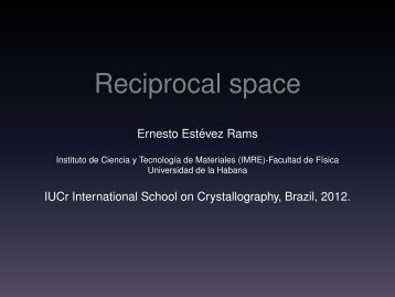 Reciprocal Lattice