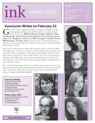 Ink - Winter 2006 (PDF 700kb) - Vancouver International Writers ...