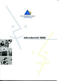 Jahresbericht 2000 - Ehemaligen-Vereinigung Pflegeberufsschule ...