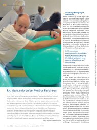 Richtig trainieren bei Morbus Parkinson - FOMT
