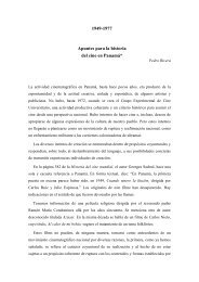 1949-1977 Apuntes para la historia del cine en Panamá*