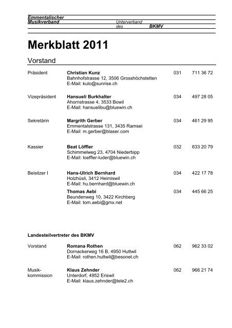 Merkblatt 2011.pdf - Emmentalischer Musikverband