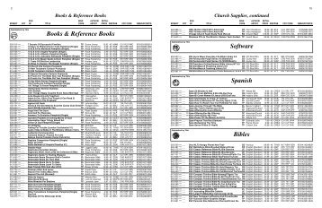 Books & Reference Books, continued - Anchor Distributors