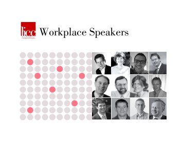 Workplace Speakers - The London Institute for Contemporary ...