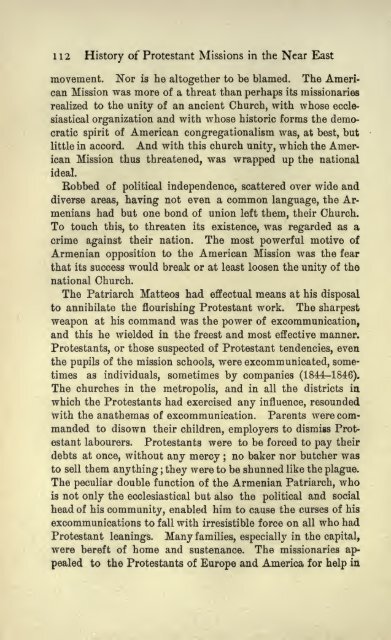 A History of Protestant missions in the near East