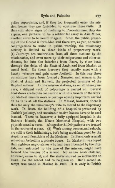 A History of Protestant missions in the near East