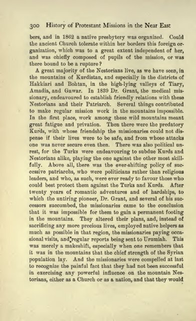 A History of Protestant missions in the near East