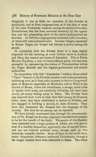 A History of Protestant missions in the near East