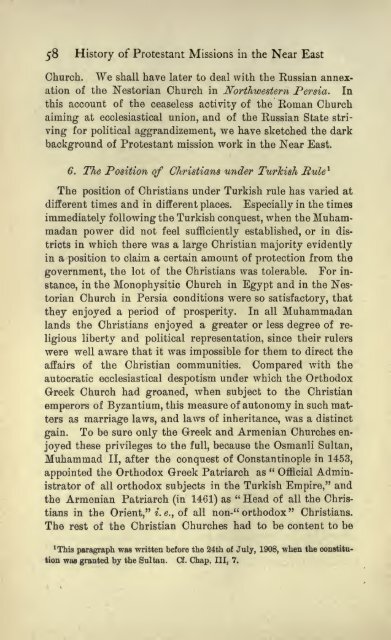 A History of Protestant missions in the near East