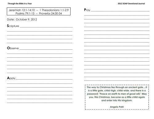 Scripture - Valleyview Community Church