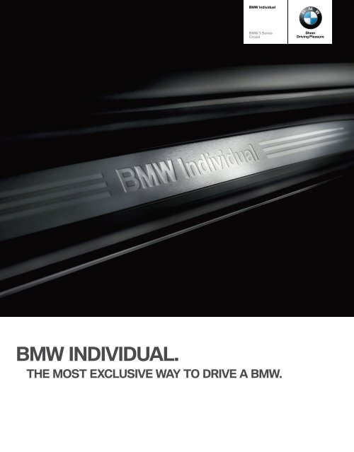 Bmw Individual Catalogue Pdf 4 52 Mb Bmw Asia