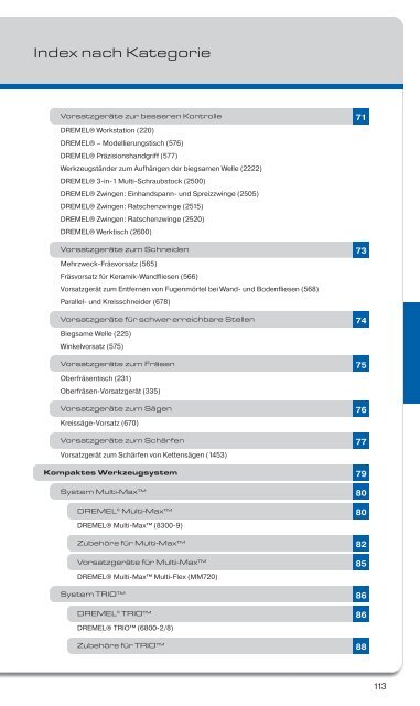 Dremel Gesamtkatalog 2011/2012 - Weber+Widmer AG