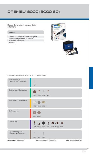 Dremel Gesamtkatalog 2011/2012 - Weber+Widmer AG