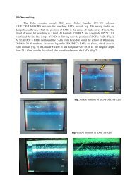 FADs searching The Echo sounder model JRC color Echo Sounder ...