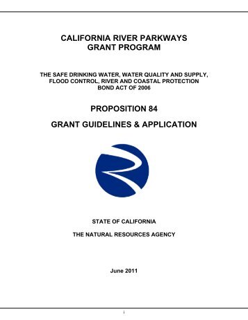 california river parkways grant program - California Resources Agency