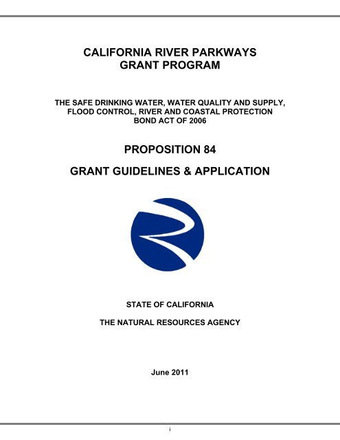 california river parkways grant program - California Resources Agency