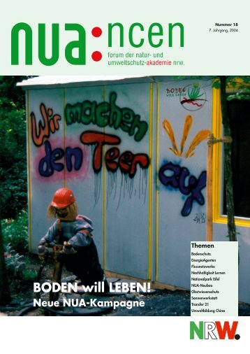 Boden will leben - Natur-  und Umweltschutz-Akademie NRW